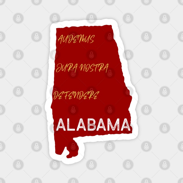 State of Alabama Magnet by Slave Of Yeshua