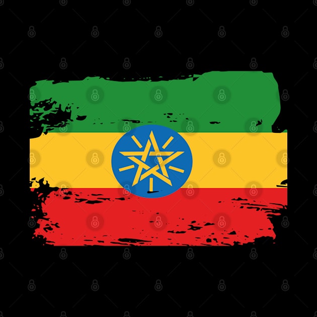 Official Ethiopia Flag Ethiopian Country Pride Vintage by HeroGifts