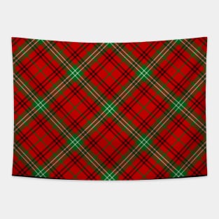 Clan Morrison Red Tartan Rotated Tapestry