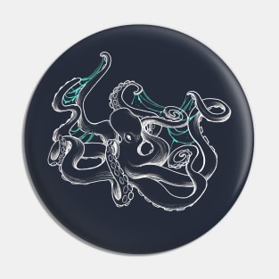 white octopus Pin