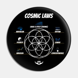 Seed of Life | Flower of Life connect with the hermetic laws Pin