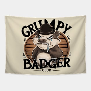Grumpy Badger Club Tapestry