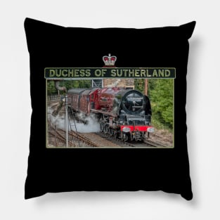 LMS Duchess Of Sutherland and Nameplate Pillow