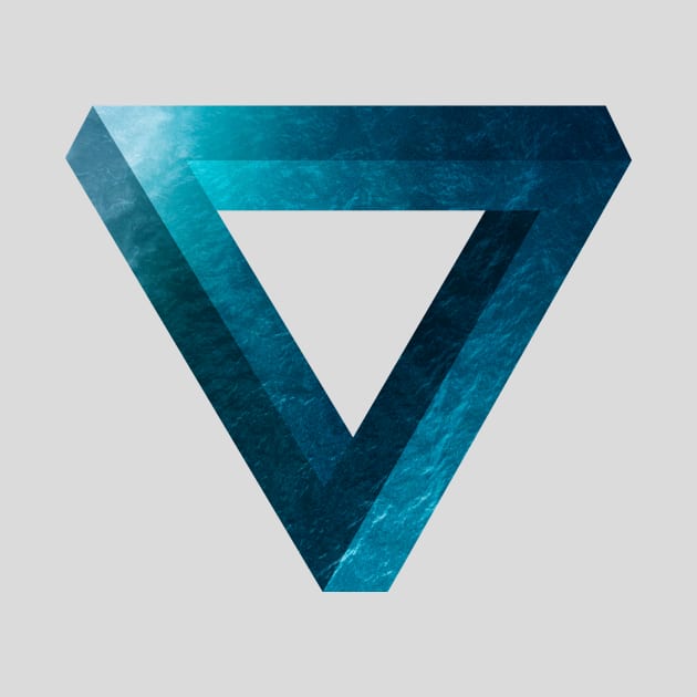 Sea Blue Penrose Triangle by FoxAndBear