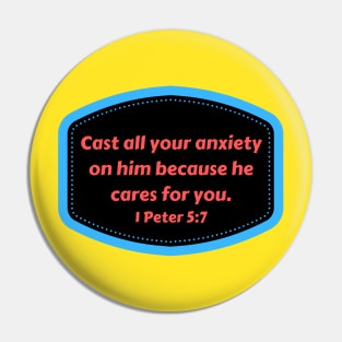 Bible Verse 1 Peter 5:7 Pin