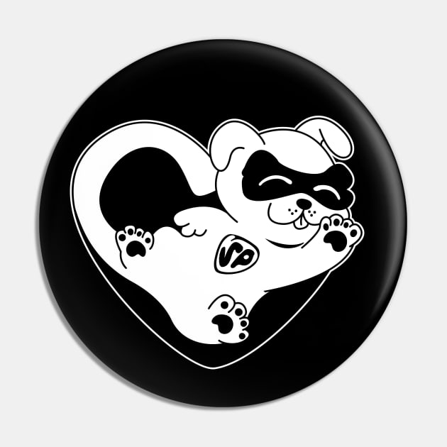 Super Pup Doodle [white version] Pin by dmac