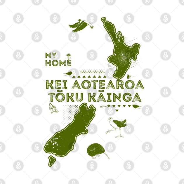 New Zealand Is my home Te Reo Maori by mailboxdisco