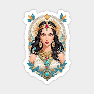 Cleopatra Queen of Egypt retro vintage comic design Magnet