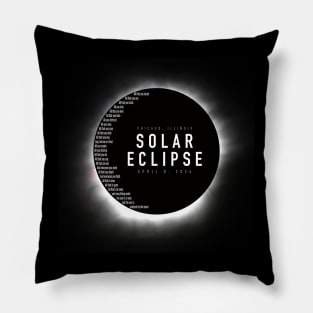 ECLIPSE 2024 - Chicago Illinois Pillow