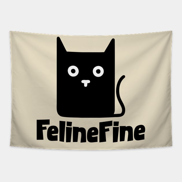 Feline Fine Tapestry by Qasim