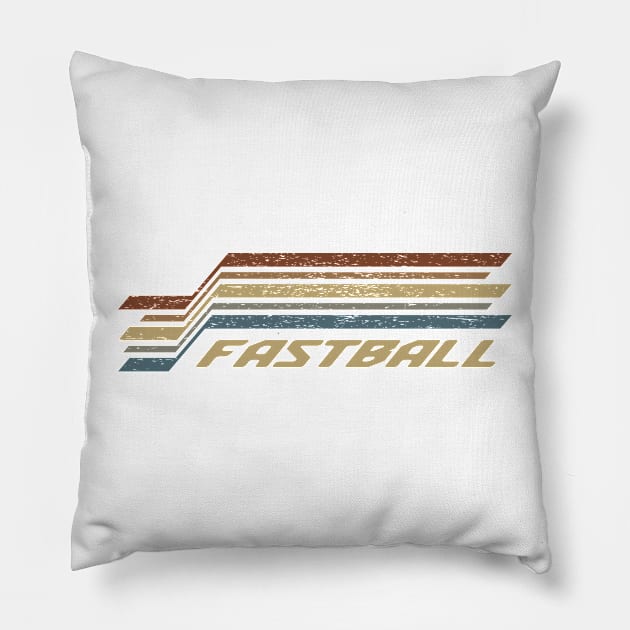 Fastball Stripes Pillow by orovein