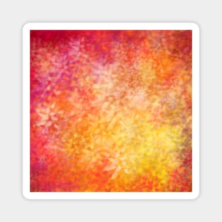 Vibrant Fall Autumn Leaves Pattern Magnet