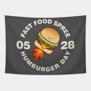 Hamburger Day Fast Food Spree 5-28 Tapestry