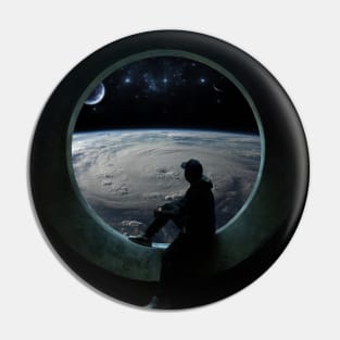 View to planet Pin