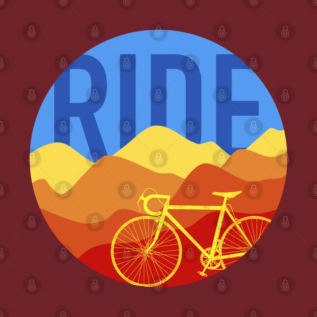 Ride - Road Bike Vintage Colors by TheWanderingFools