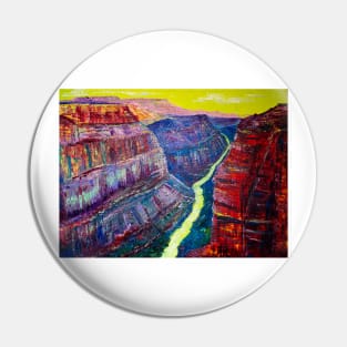 Grand Canyon. Neon river Pin