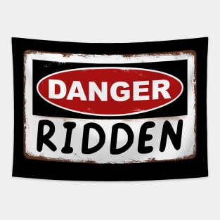 Back 4 Blood Door Sign "Danger Ridden" Tapestry