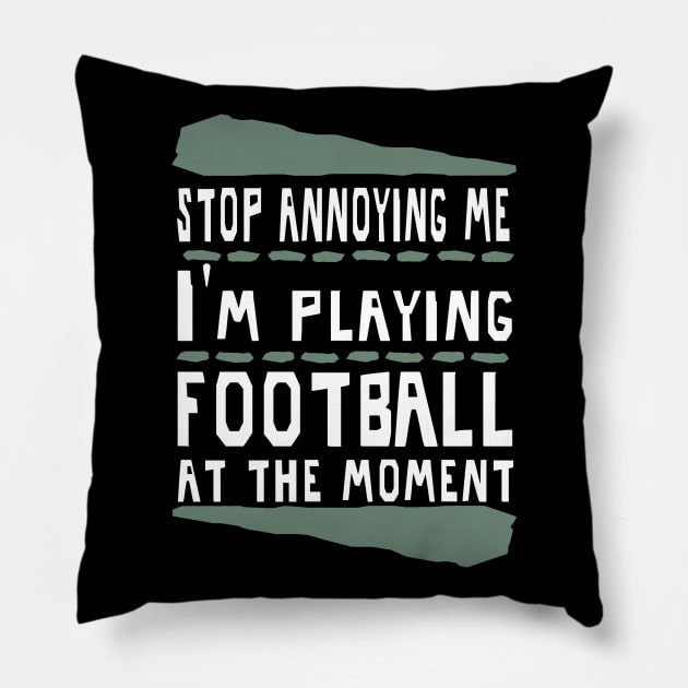 American Football Quarterback Field Goal Pillow by FindYourFavouriteDesign