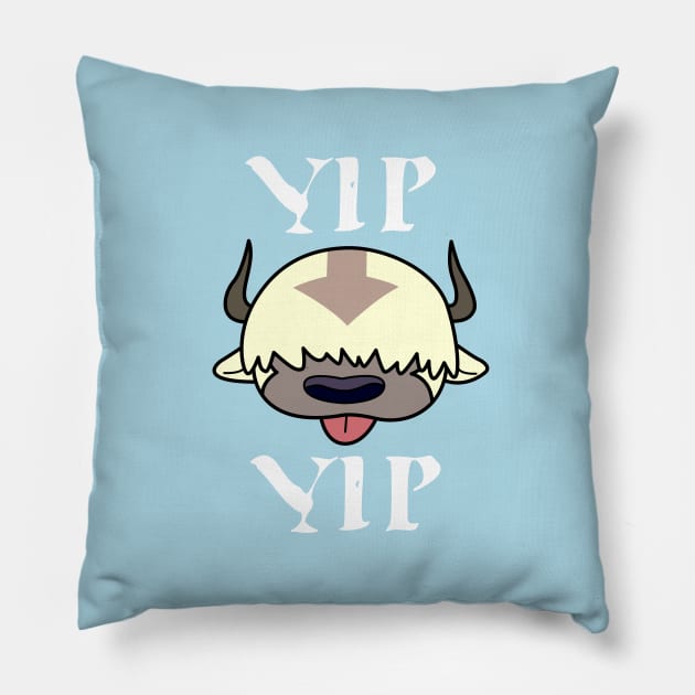 Yip Yip Appa Avatar The Last Airbender Pillow by scribblejuice