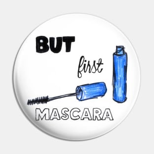 Mascara makeup funny print Pin