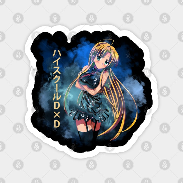 The Crimson-Haired Beauty High School DxD Rias Gremory T-Shirt Magnet by Thunder Lighthouse