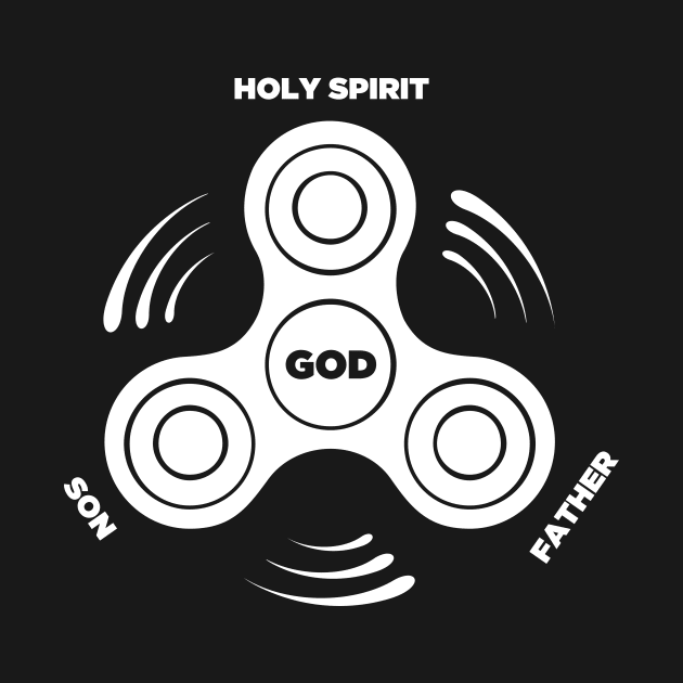 Holy Trinity Christian Fidget Spinner by MeatMan