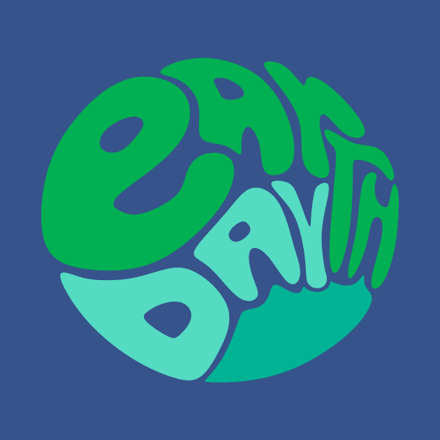 Abstract Earth Day Typography by FreckleFaceDoodles