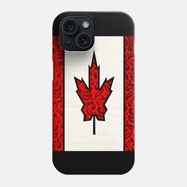Retro Canadian Flag Phone Case by artbyomega