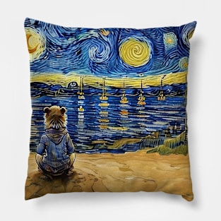 Starry Night Style Pillow