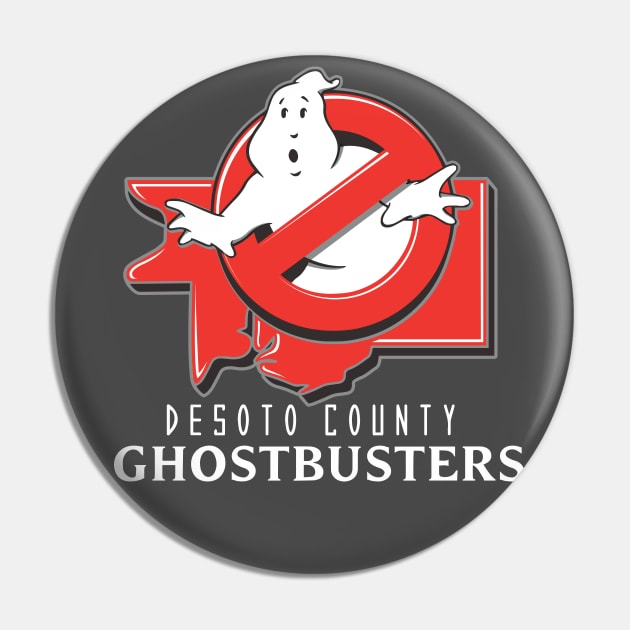 Desoto County Ghostbuters_Main Logo (Light Lettering) Pin by Cabin_13