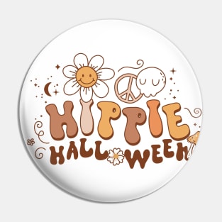 Hippie Halloween design Pin