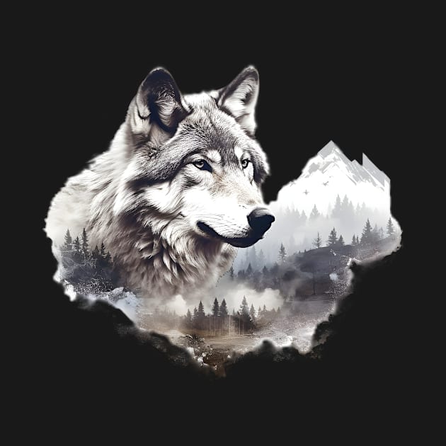 Wolf Mountain (white/grey) by Radibor78