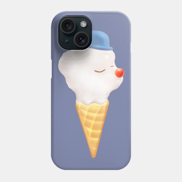 Puppy Ice Cream Cone Pool Float Phone Case by zkozkohi