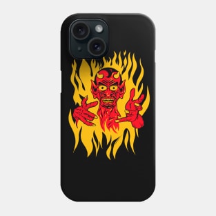 Vintage Flash Tattoo Style Vintage Devil Phone Case