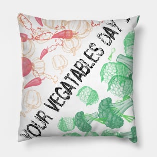 eat your vegetables day 2020 Pillow