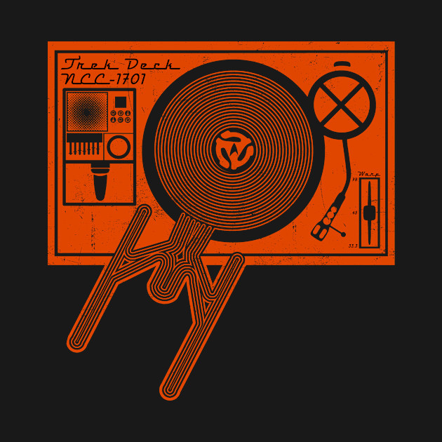 Disover Trek-Deck - Record Player - T-Shirt