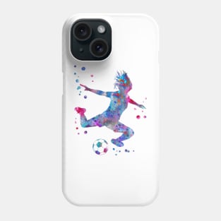 Female Soccer Player Phone Case