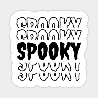 Spooky Halloween Minimalist - Sleek Spooky Design Magnet