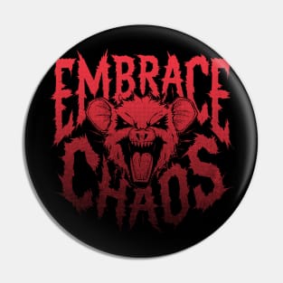 Possum Embrace Chaos, 90s Inspired Pin