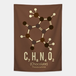 (Theobromine) Chocolate molecule Tapestry