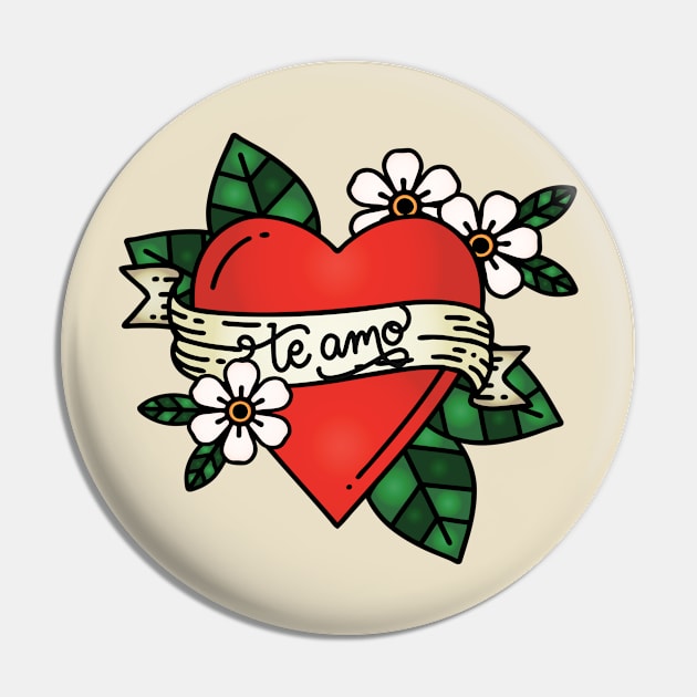 Te Amo - I Love You - Valentines Day Pin by Mrs. Honey's Hive