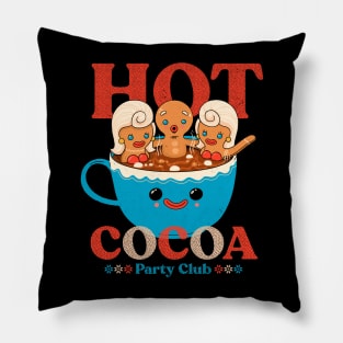 Hot cocoa party club Pillow