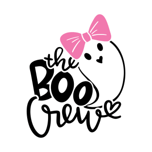 Cute Ghost, Boo Crew, Funny Halloween T-Shirt