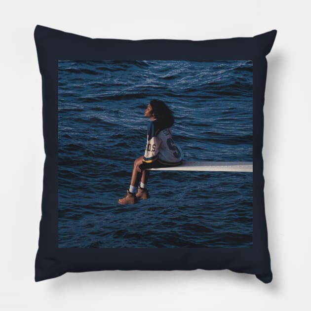 sza SOS album cover Pillow by saraholiveira06