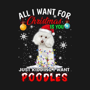 Cute poodle christmas T-Shirt