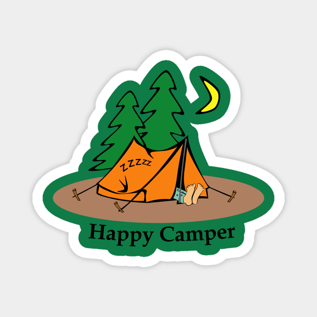 Happy Camper Magnet by Anv2