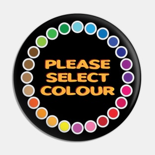 Please Select Colour Pin