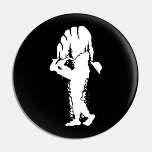 Bigfoot Play Saxophone Pin