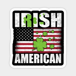 St. Patrick's Day Irish American Flag Magnet