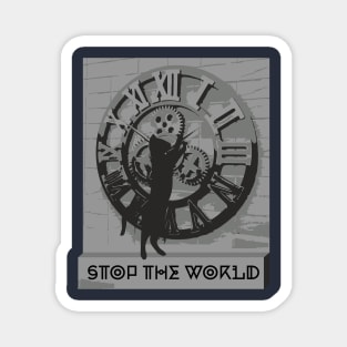 Stop The World T-shirt Magnet